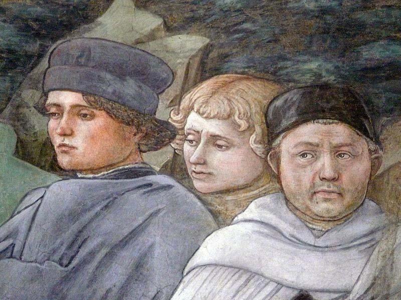 Fra Filippo Lippi Selfportait with pupils oil painting image